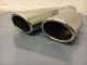 NEW 304TW8RH TWIN TAIL INLET 63.5 ID 2 X 60X80 MM OVAL STAGGERED TAIL PIPES SLASH CUT WITH BAFFLED
